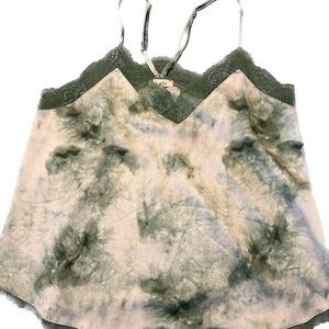 Light green tie dye cami